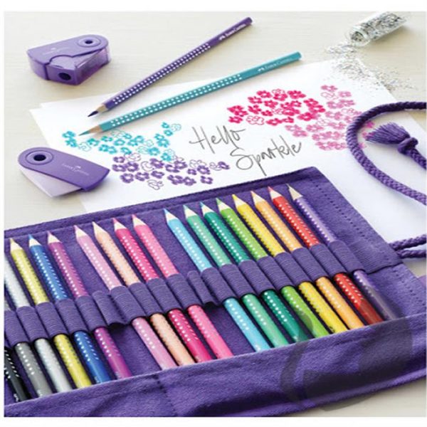 Estuche enrollable para lápices de color Sparkle, 20 colores