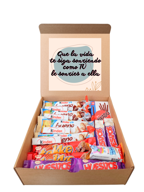 Caja de chocolatinas - Edición "FELIZ VUELTA AL SOL" - Imagen 2