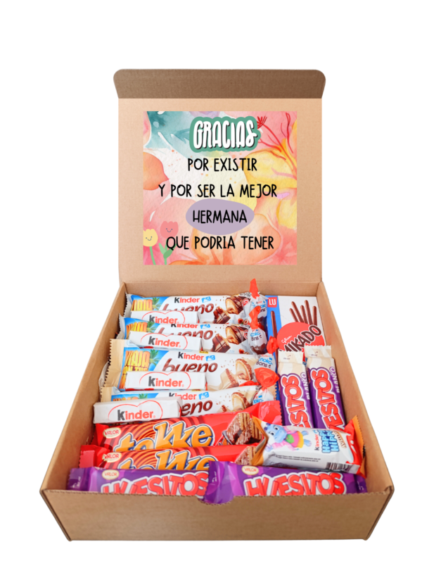 Caja de chocolatinas - Edición "MI HERMANA" - Imagen 2