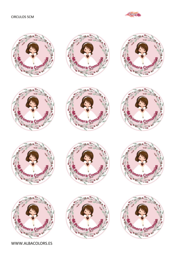 PDF CIRCULOS COMUNIÓN CHICA ROSA MORENA